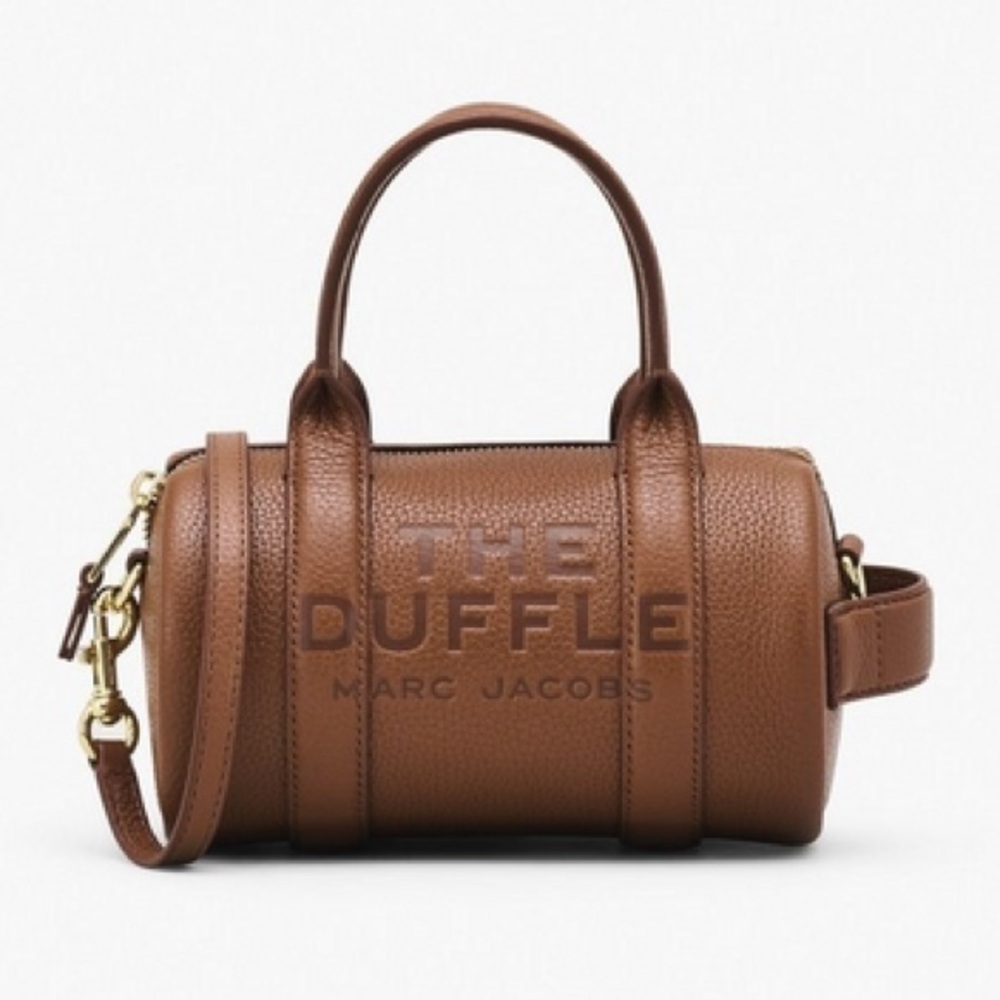 Marc Jacobs The Leather Mini Duffle Bag, Argan Oil 🤎